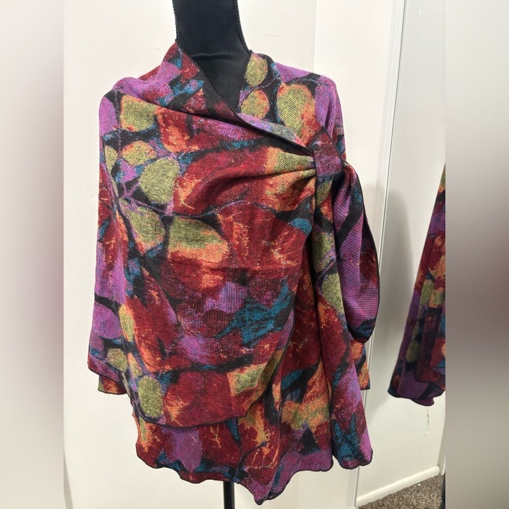 Rapti 100% Cashmere Reversible Loop Shawl. NWOT - Picture 2 of 8